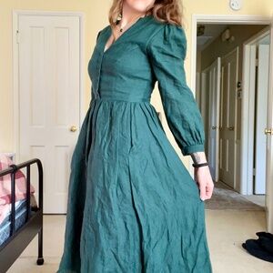 Gaala Paris Shirinatra Forest Green Grace Dress